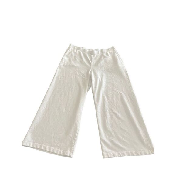 J. Jill Pure 100% cotton wide legs Crop Capri pants size L - Picture 4 of 6